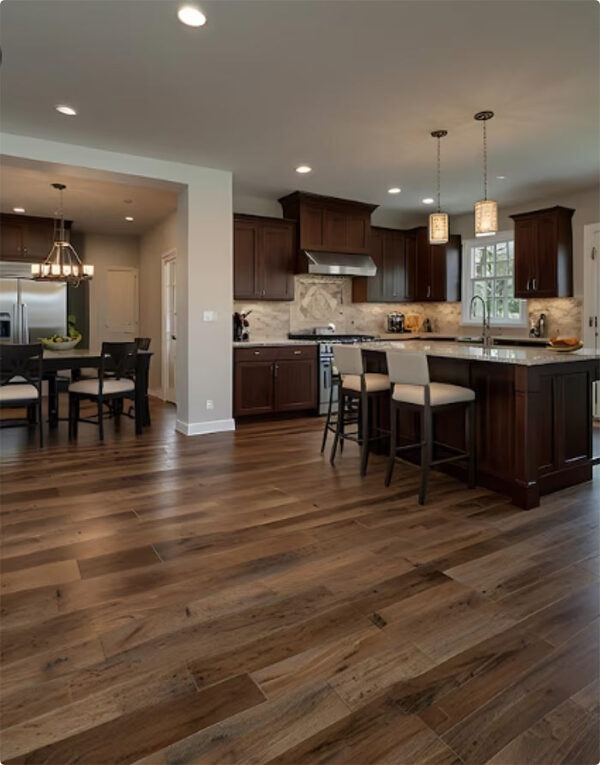 Premium hardwood flooring installation