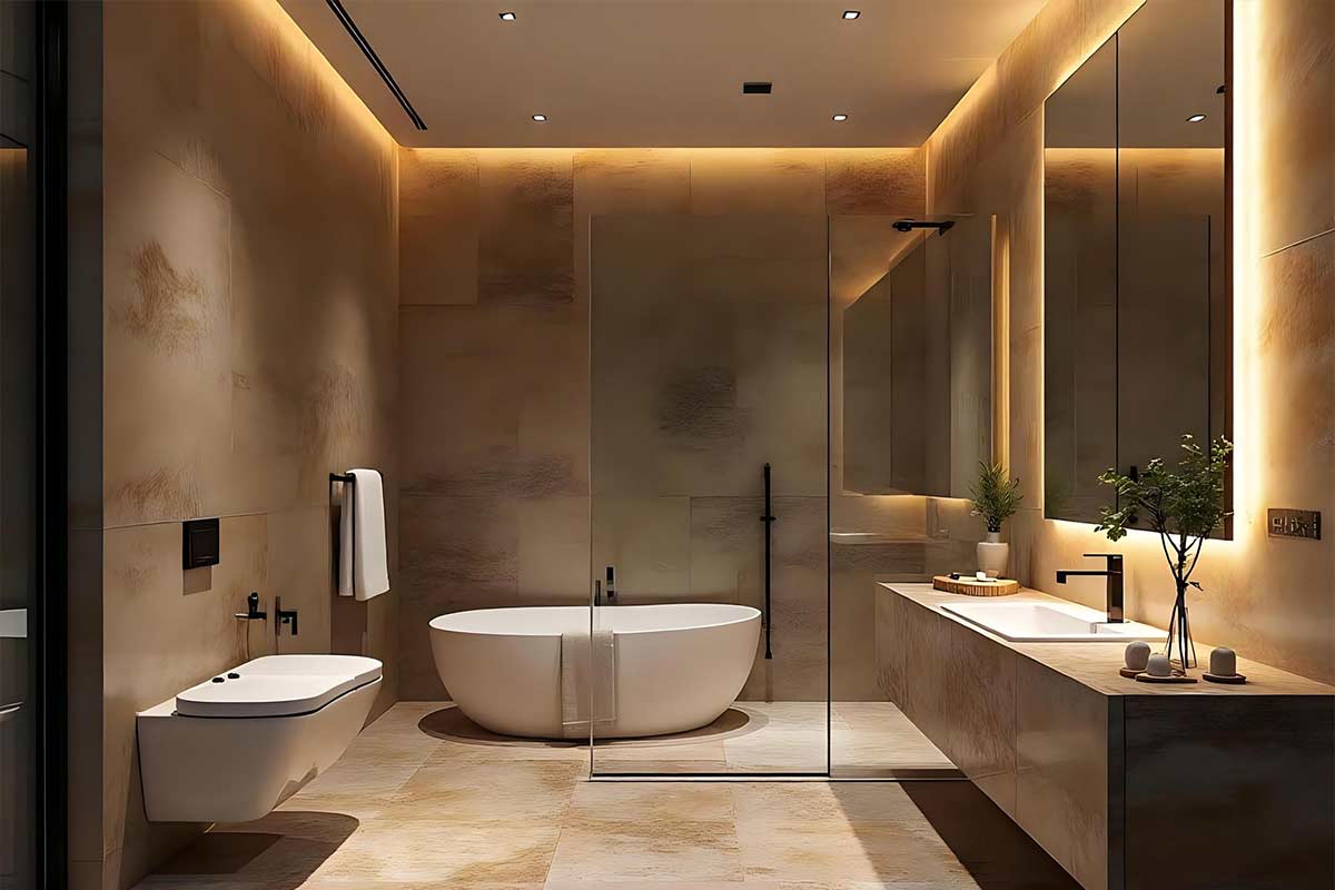 bathroom renovation Sacramento tile and vanity upgrade