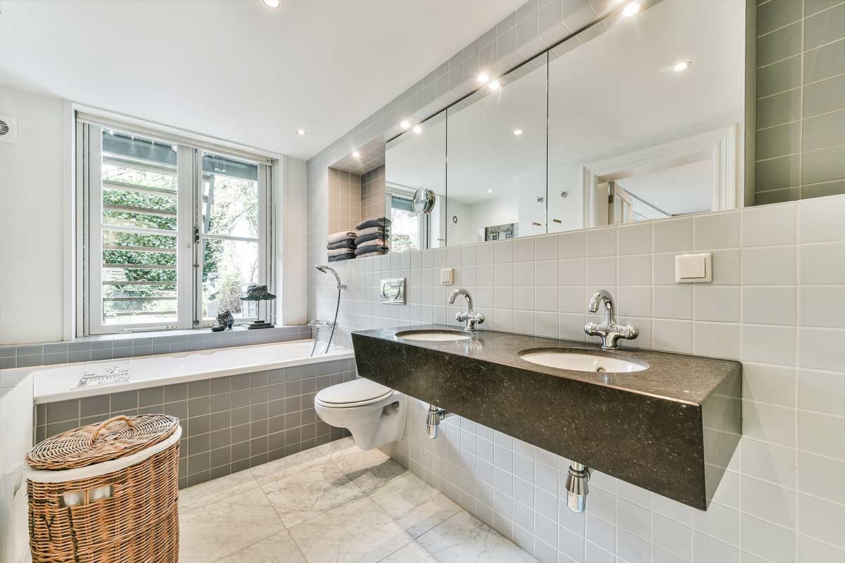 bathroom renovation Sacramento CA AmArte Plus project