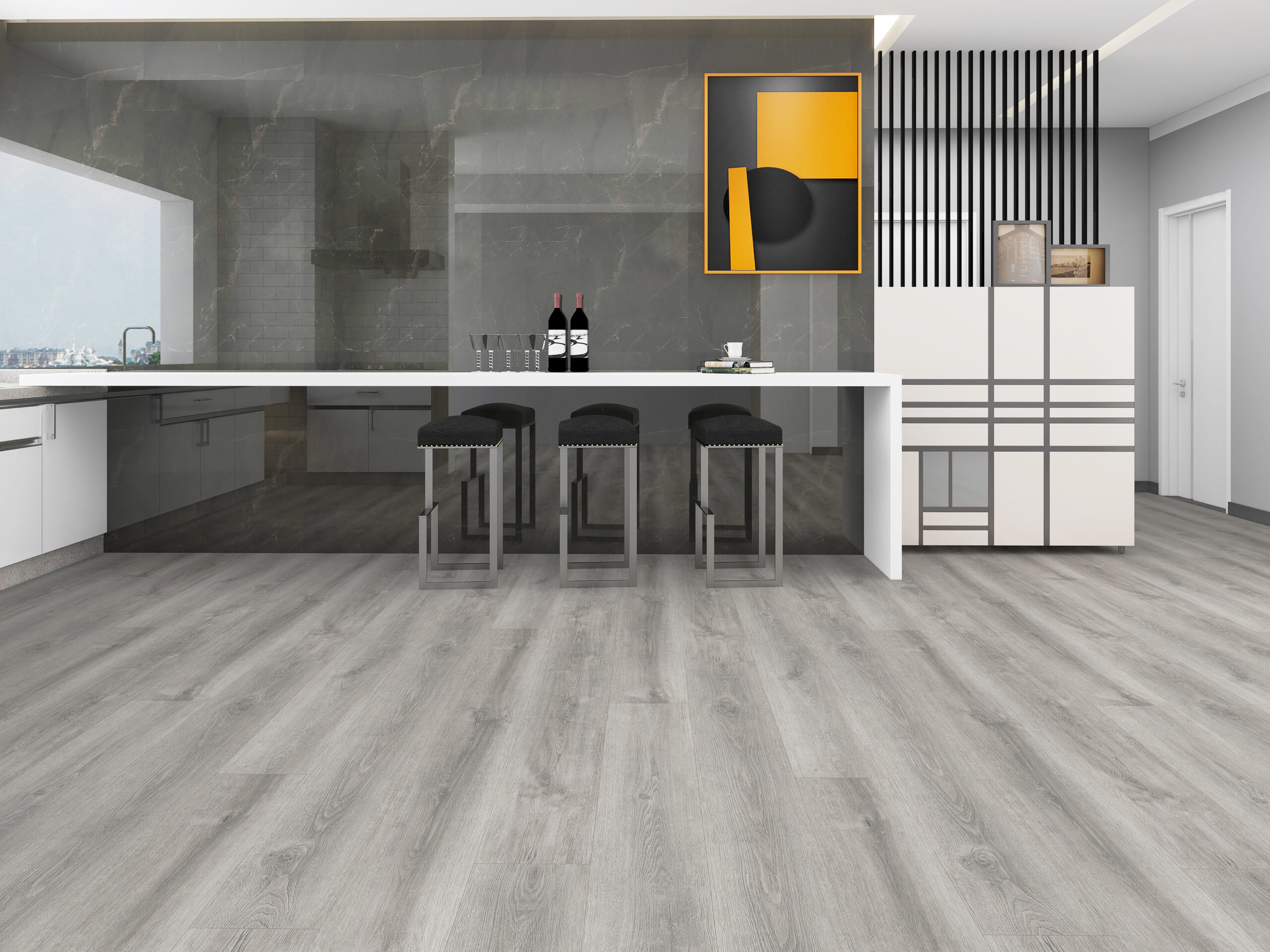 Smoky Canvas LVP flooring